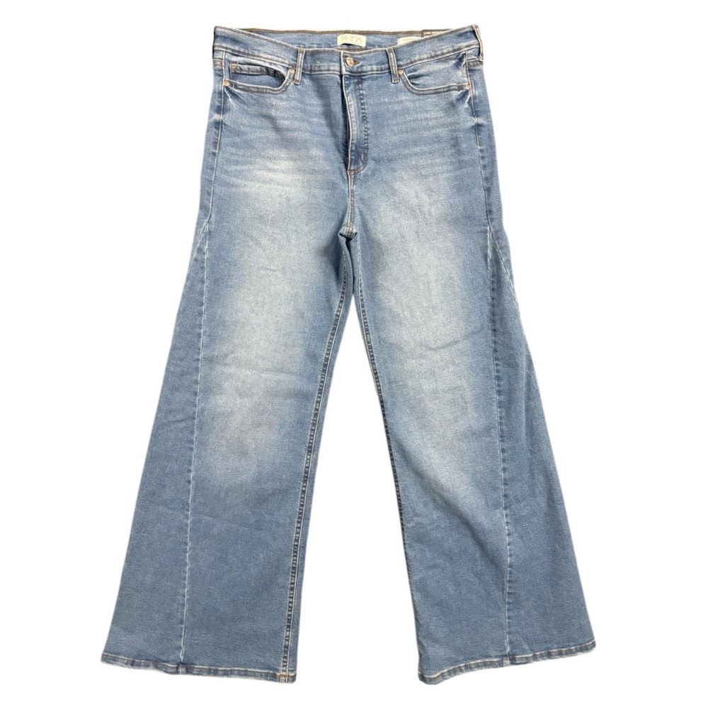 Sofia Jeans by Sofia Vergara Margot Wide Leg Super High Rise Jeans 16 NWT